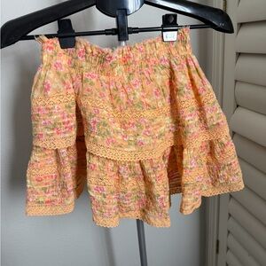 Vibrant Floral Mini Skirt